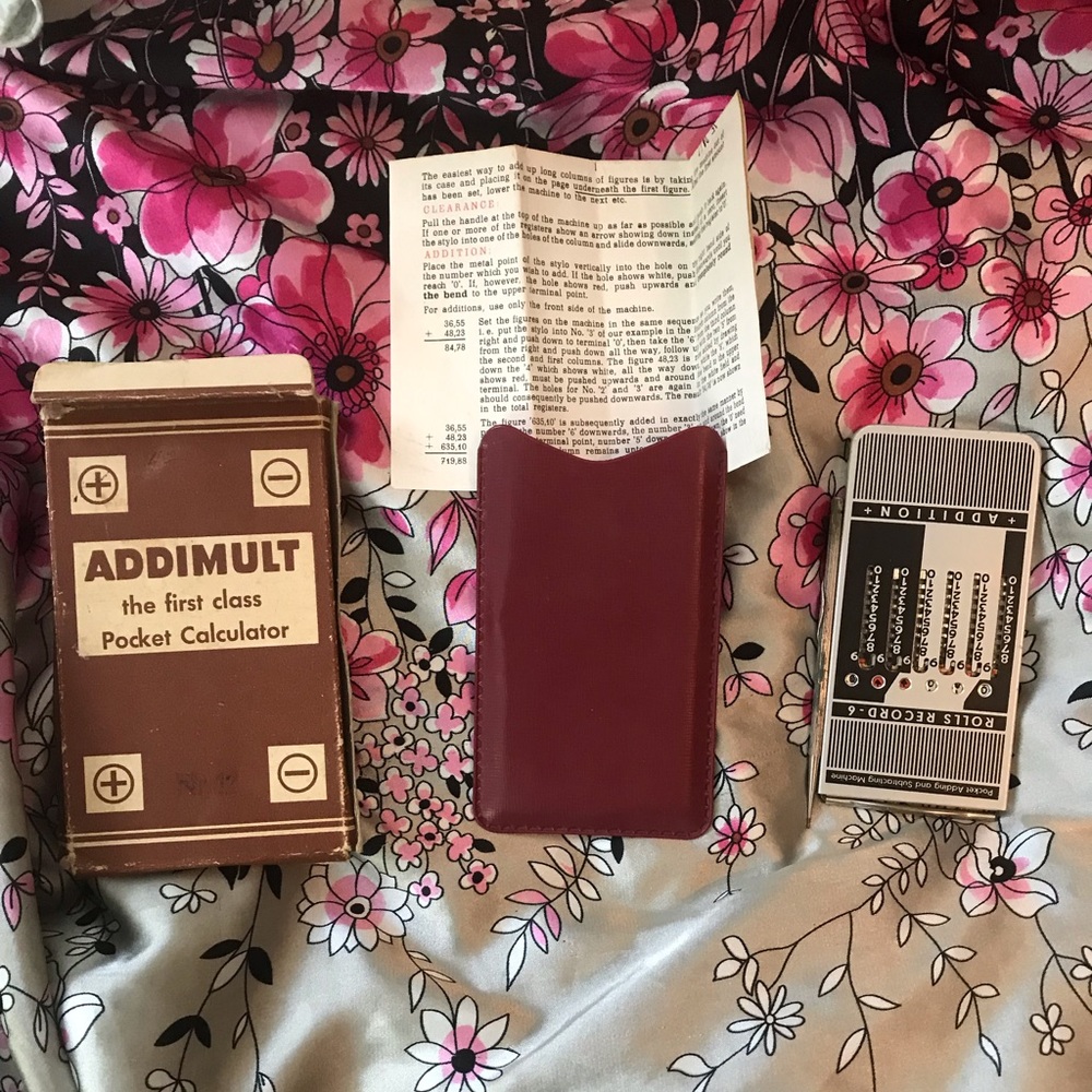Vintage ADDIMULT Mechanical Calculator